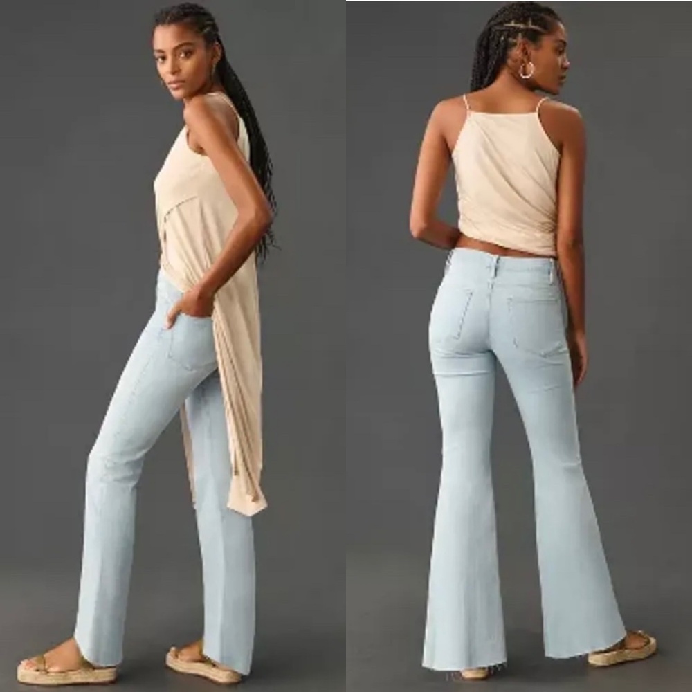 NEW Frame Le Easy Flare Jean in Clarity size 34